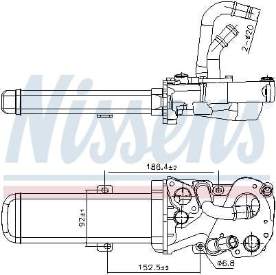 Radiator, recirculare gaze de esapament NISSENS 989412