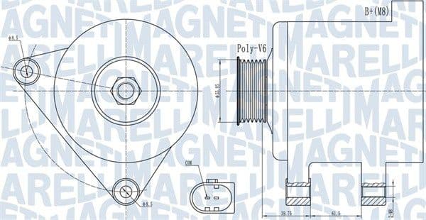 Generator / Alternator MAGNETI MARELLI 063731910010