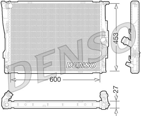 Radiator, racire motor DENSO DRM05073