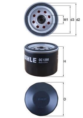 Filtru ulei MAHLE OC 1290