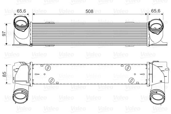 Intercooler, compresor VALEO 818553