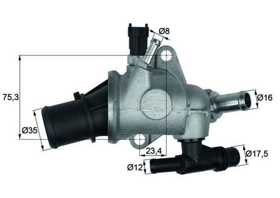 termostat,lichid racire MAHLE BEHR TI 142 83