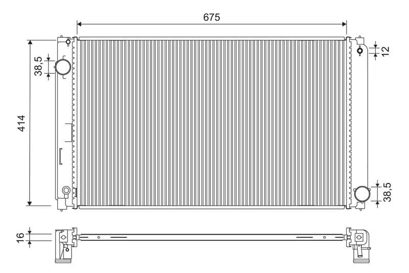 Radiator, racire motor VALEO 701323