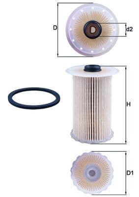 filtru combustibil MAHLE KX 229D