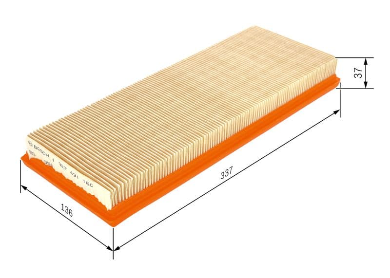 Filtru, aer habitaclu BOSCH 1 987 431 160