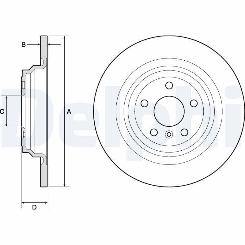 Disc frana DELPHI BG4754C