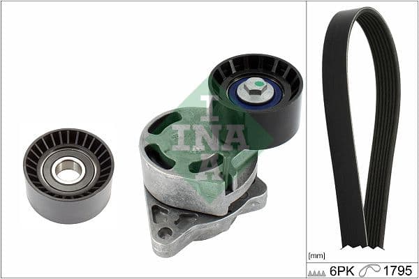Set curea transmisie cu caneluri Schaeffler INA 529 0433 10