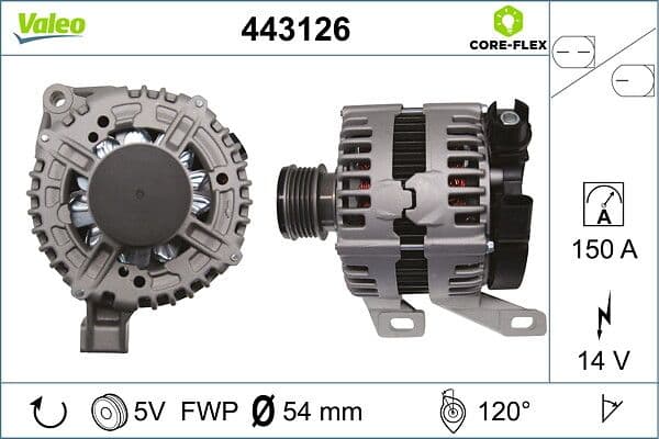 Generator / Alternator VALEO 443126