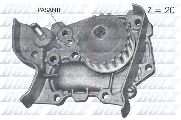 Pompă de apă, răcire motor DOLZ R314