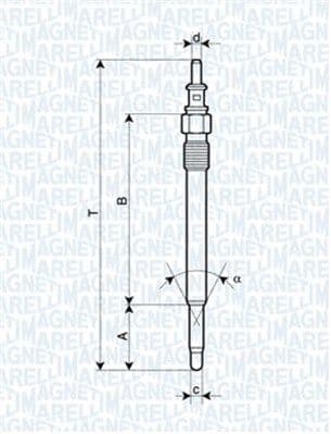 Bujie incandescenta MAGNETI MARELLI 062900012304