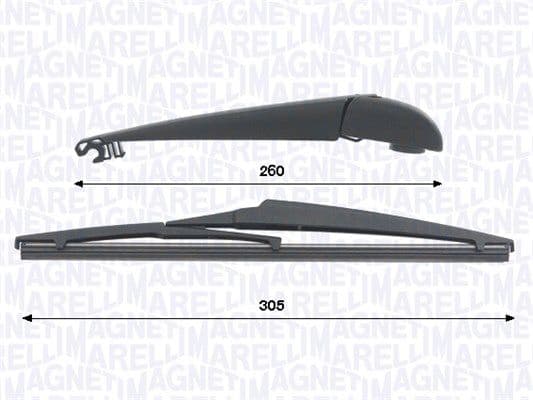 Set stergatoare, curatare parbriz MAGNETI MARELLI 000723180434