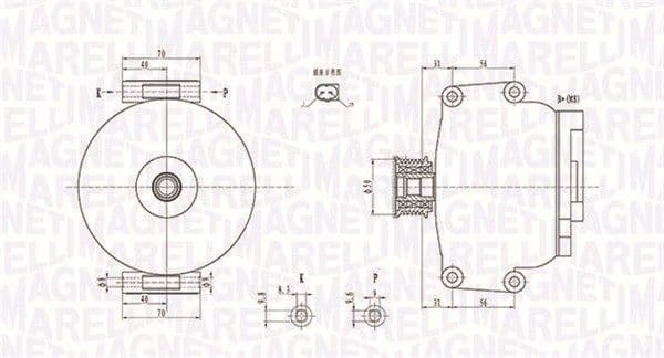 Generator / Alternator MAGNETI MARELLI 063731846010