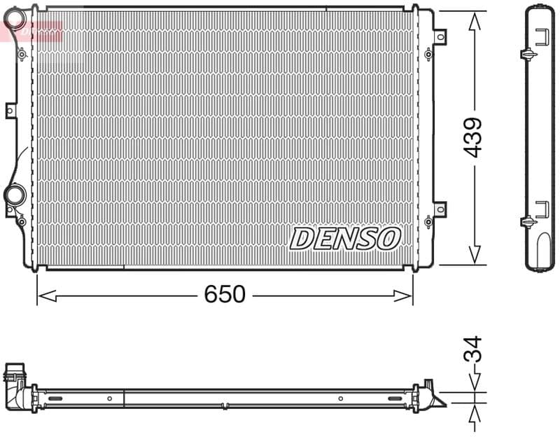 Radiator, racire motor DENSO DRM32041