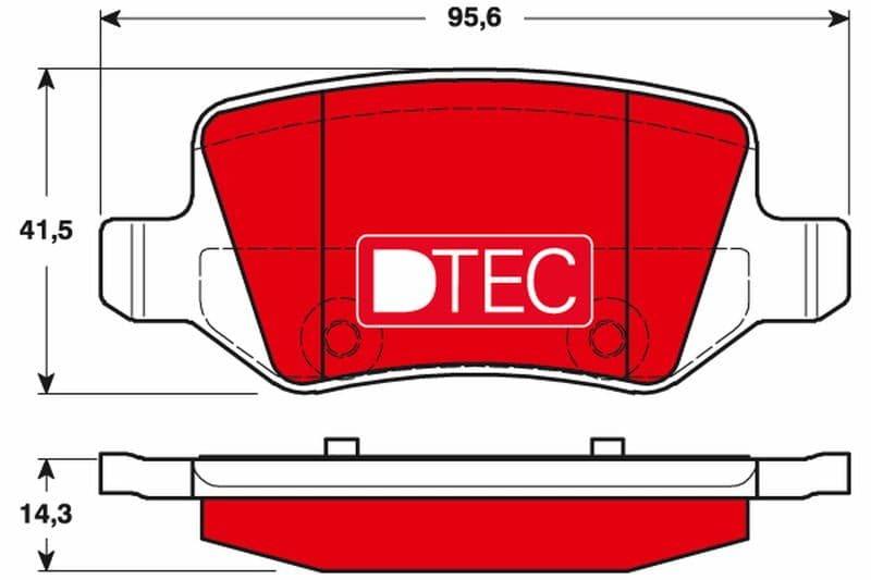 set placute frana,frana disc TRW DTEC COTEC GDB1481DTE