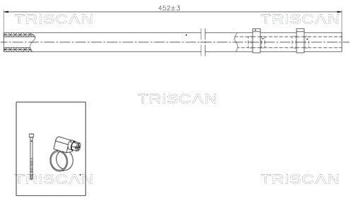 Furtun hidraulic, sistem de directie TRISCAN 8516 29029