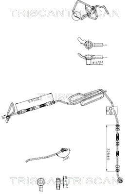 Furtun hidraulic, sistem de directie TRISCAN 8516 29051