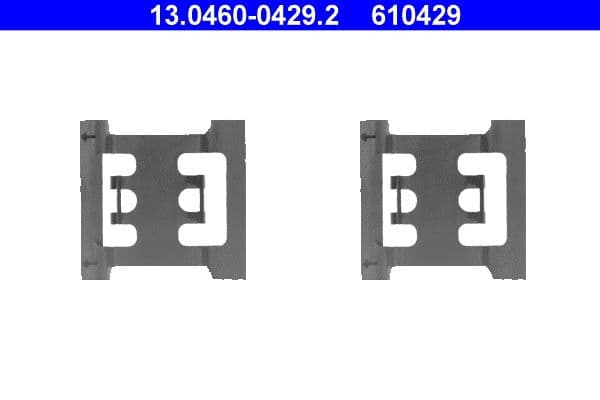 Set accesorii, placute frana ATE 13.0460-0429.2