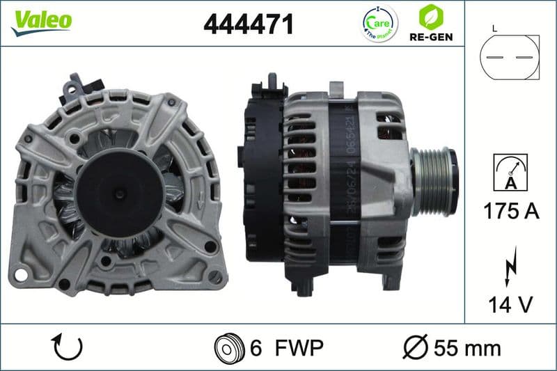 Generator / Alternator VALEO RE-GEN REMANUFACTURED 444471