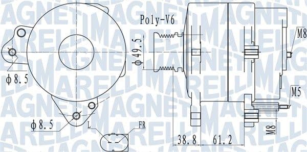 Generator / Alternator MAGNETI MARELLI 063732137010