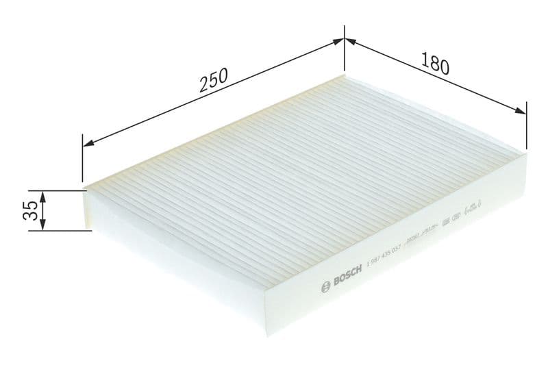 Filtru, aer habitaclu BOSCH 1 987 435 057