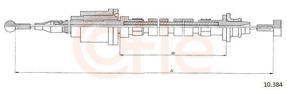 Cablu ambreiaj COFLE 10.384