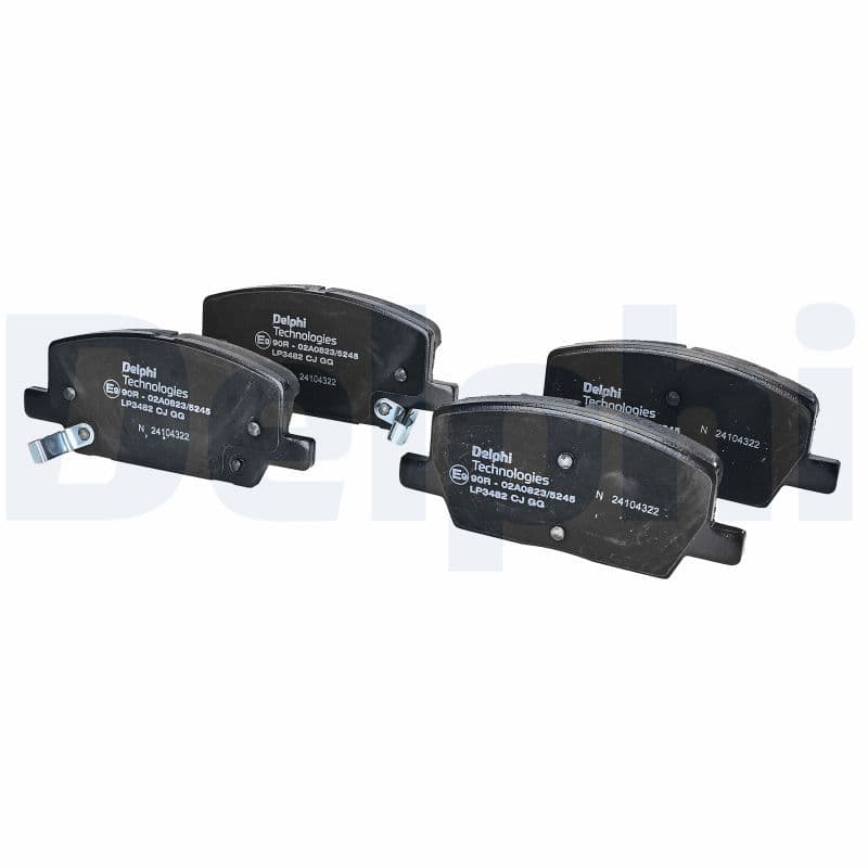 set placute frana,frana disc DELPHI LP3482