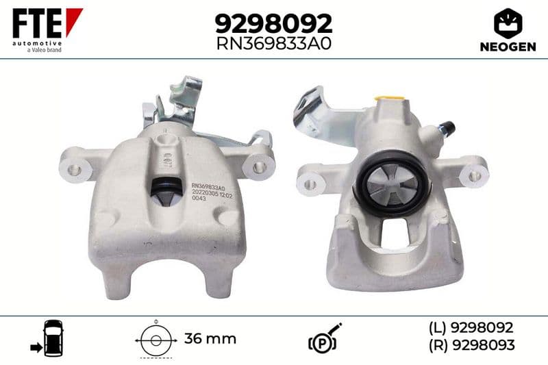 Etrier frana FTE NEOGEN 9298092