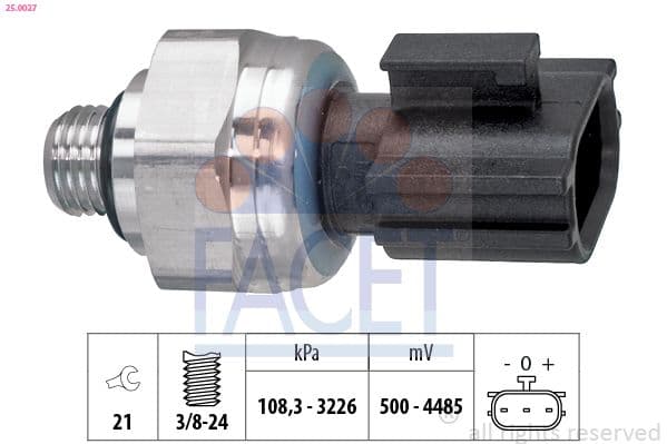 Comutator presiune, aer conditionat FACET OE Equivalent 25.0027