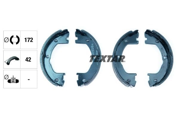 Set saboti frana, frana de mana TEXTAR 91059000