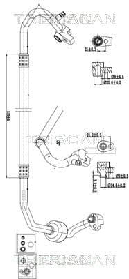 conducta presiune variabila,aer conditionat TRISCAN 9010 16002