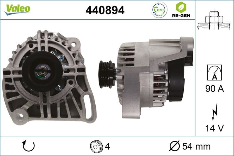 Generator / Alternator VALEO RE-GEN REMANUFACTURED 440894