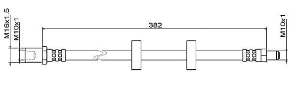 Furtun frana METZGER AUTOTEILE 4111487
