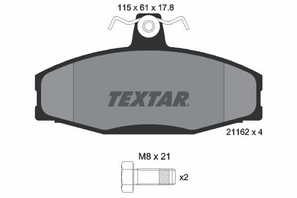 set placute frana,frana disc TEXTAR 2166201