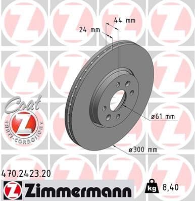 Disc frana ZIMMERMANN COAT Z 470.2423.20