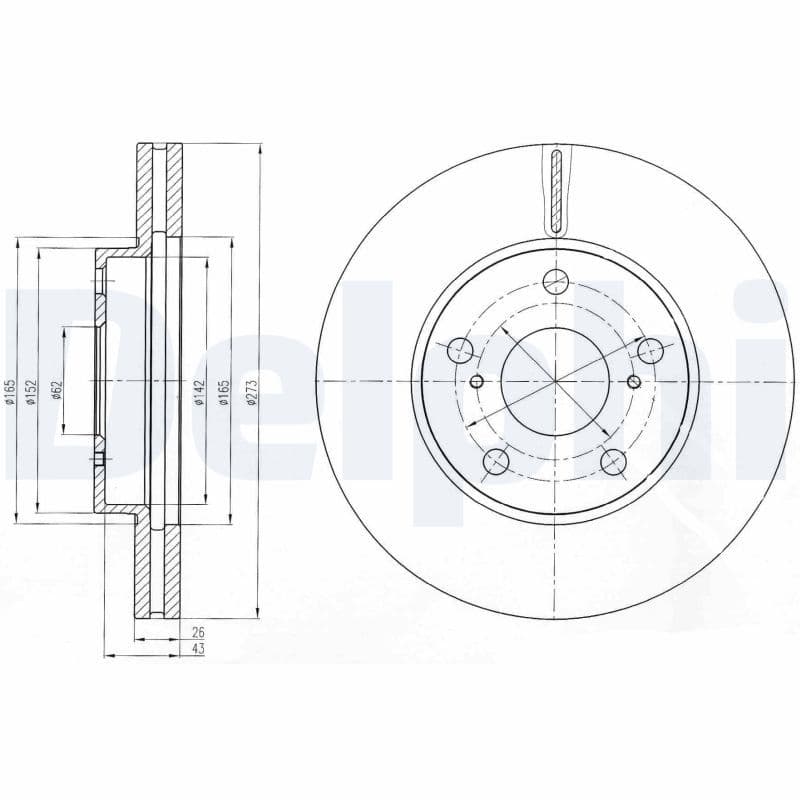 Disc frana DELPHI BG4234C