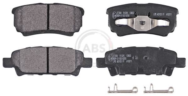 set placute frana,frana disc ABS 37384