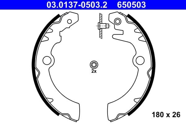 Set saboti frana ATE 03.0137-0503.2
