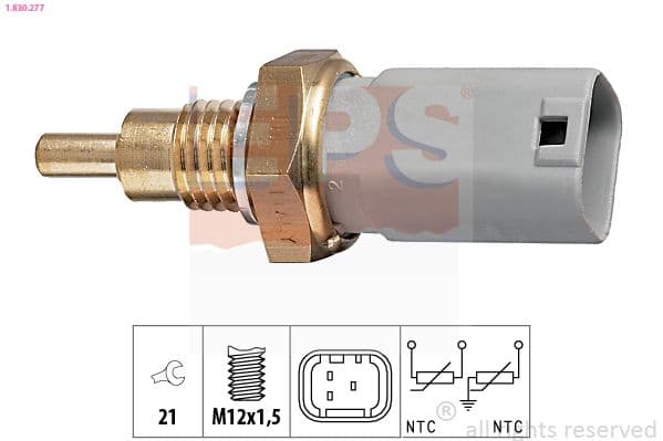 senzor,temperatura lichid de racire EPS Made in Italy - OE Equivalent 1.830.277