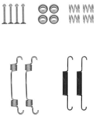 set accesorii, saboti frana parcare TEXTAR 97036300