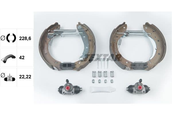 Set saboti frana TEXTAR Shoe Kit Pro 84053901