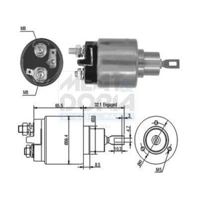 Solenoid, electromotor MEAT & DORIA 46030