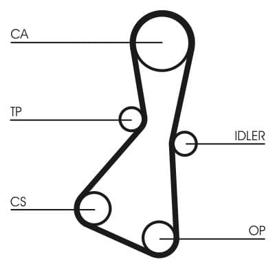 Curea de distributie CONTINENTAL CTAM CT614