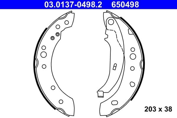 Set saboti frana ATE 03.0137-0498.2