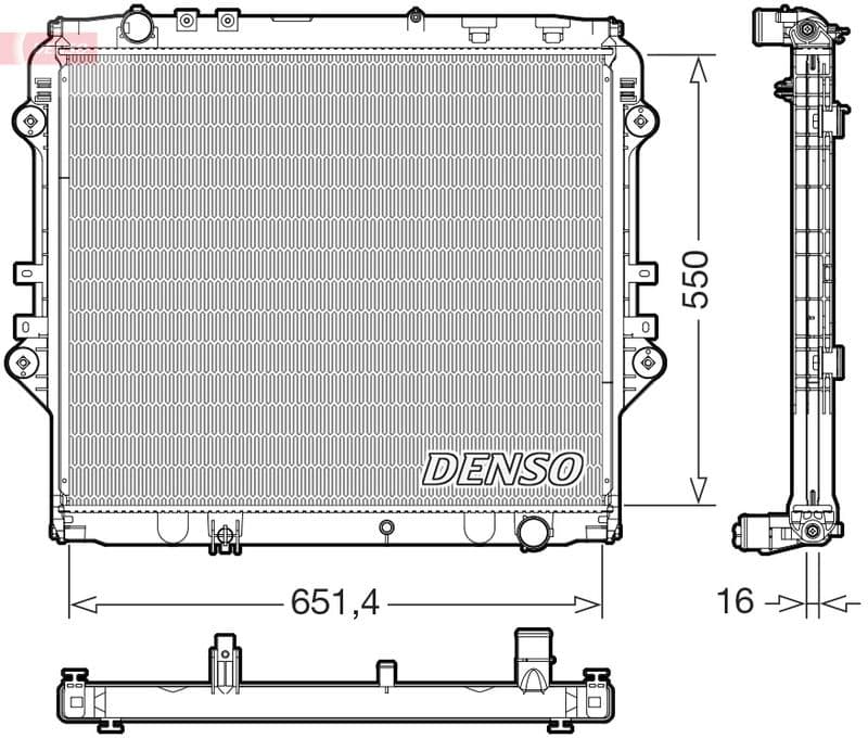 Radiator, racire motor DENSO DRM50129