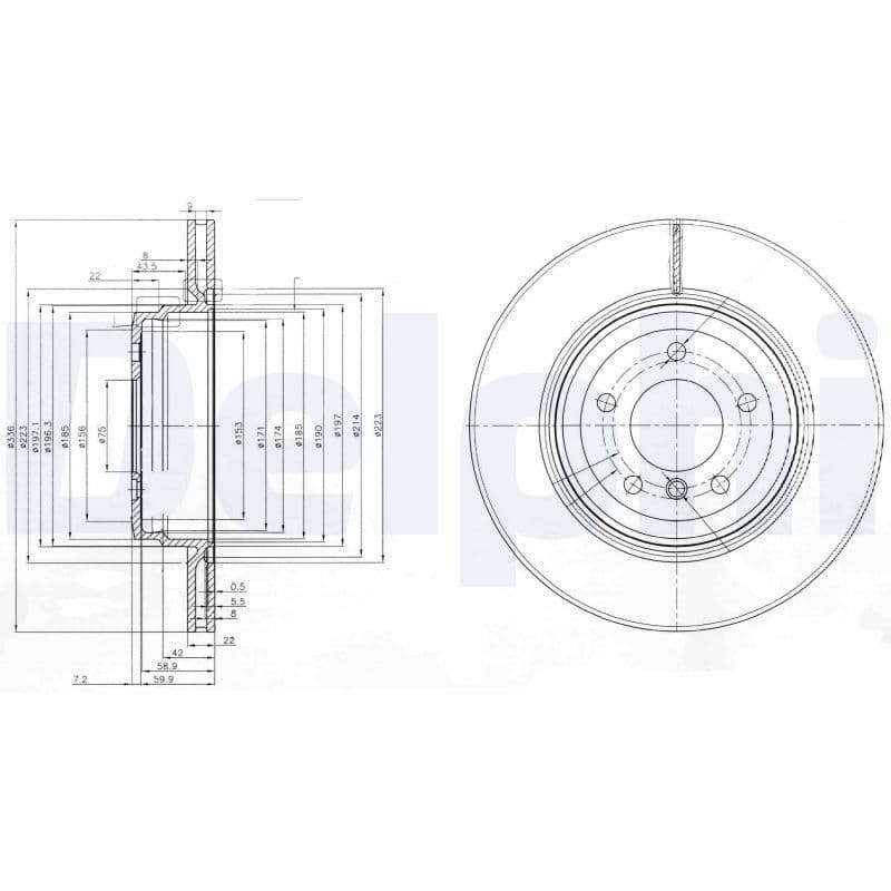 Disc frana DELPHI BG3961