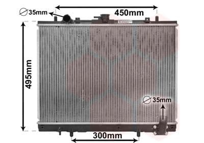 Radiator, racire motor VAN WEZEL 32002161