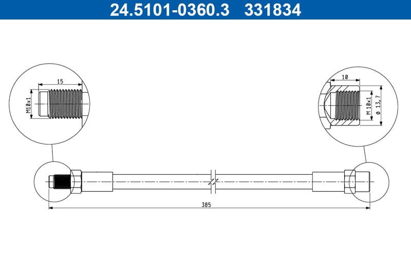 Furtun frana ATE 24.5101-0360.3