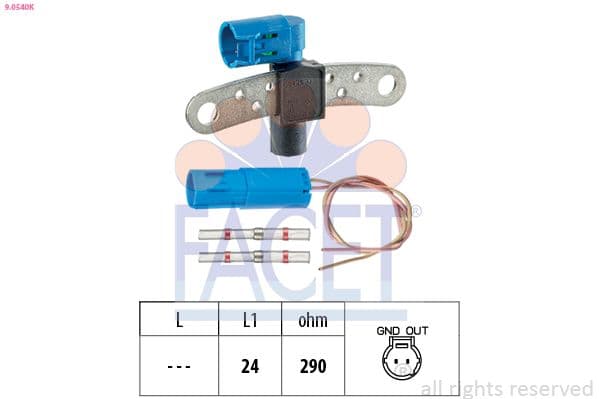 Senzor impulsuri, arbore cotit FACET Made in Italy - OE Equivalent 9.0540K