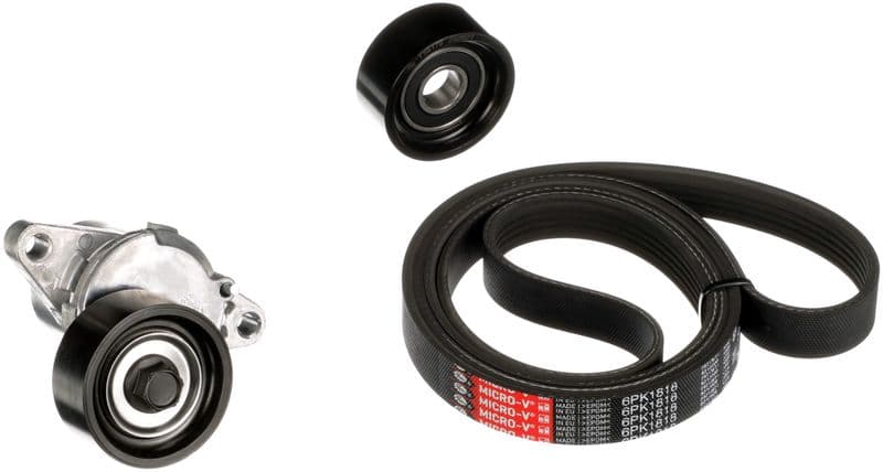 Set curea transmisie cu caneluri GATES Micro-V® K016PK1818