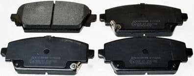 set placute frana,frana disc DENCKERMANN B110268